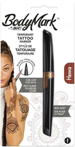 Blister Rotulador Bic Tatto Bodymark Henna