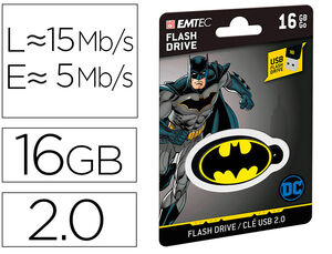 Memoria Usb Emtec Flash 16 Gb Usb 2. 0 Collector Batman