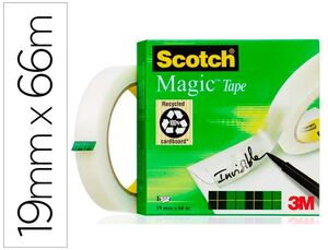 Cinta Adhesiva Scotch Magic 66X19 mm en Caja Unitaria