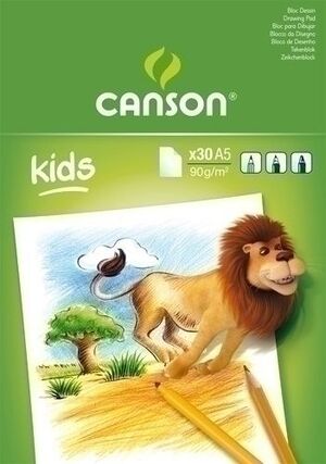 Bloc de Dibujo Guarro-Canson Kids A5 30H 90G