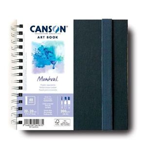 Cuaderno Acuarela Canson Montval Art Books 20X20 24 Hj 300 Gr