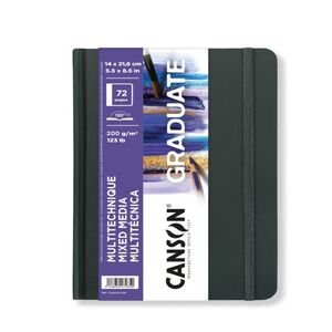 Cuaderno Mix Media Canson Graduate 14X21,6 36 Hj 200 Gr Blanco