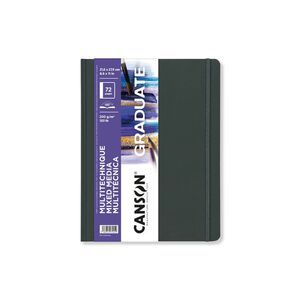 Cuaderno Mix Media Canson Graduate 21,6X27,9 36 Hj 200 Gr Blanco