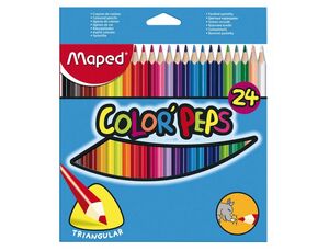 Lapices Colorpeps Maped Caja 24 Colores Surtidos
