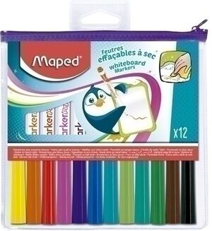 Marcador Pizarra Maped Marker Peps Fun Color Estuche 12 Colores Surtidos