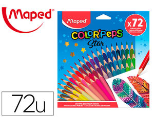 Lapices de Colores Maped Color Peps Star Caja de 72 Colores Surtidos