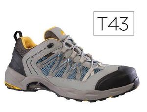 Zapatos de Seguridad Deltaplus Trek de Piel Serraje Puntera y Suela Composite Gris Talla 43