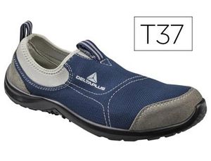 Zapatos de Seguridad Deltaplus de Poliester y Algodon con Plantilla y Puntera - Colore Azul Marino T