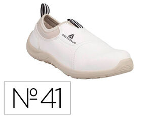 Zapatos de Seguridad Deltaplus Microfibra Pu Suela Pu Mono-Densidad Color Blanco Talla 41