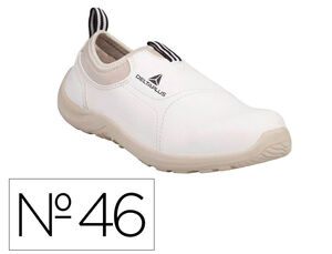 Zapatos de Seguridad Deltaplus Microfibra Pu Suela Pu Mono-Densidad Color Blanco Talla 46
