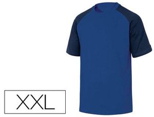 Camiseta de Algodon Deltaplus Color Azul Talla Xxl
