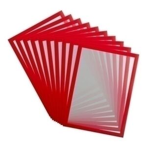 Funda Porta Carteles Tarifold Magneto Pro A4 Vertical/horizontal Rojo Bolsa de 10