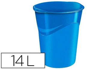 Papelera Plastico Cep Azul 14 Litros