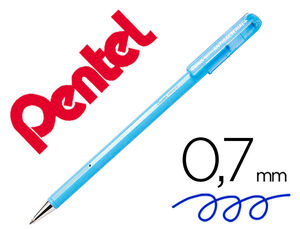 Boligrafo Pentel Bk-77 Ab Antibacterial Punta 0,7 mm Azul