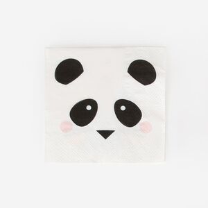 Servilletas Papel Mini Panda Pack 20 ud