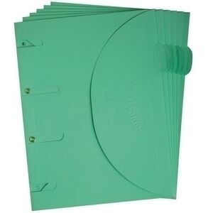 Dosier Sobre Tarifold Smartfolder Carton Velcro A4 4 Taladros Verde Pack de 6