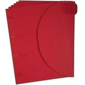 Dosier Sobre Tarifold Smartfolder Carton Velcro A4 4 Taladros Rojo Pack de 6