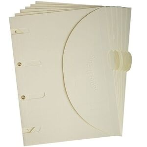 Dosier Sobre Tarifold Smartfolder Carton Velcro A4 4 Taladros Beige Pack de 6