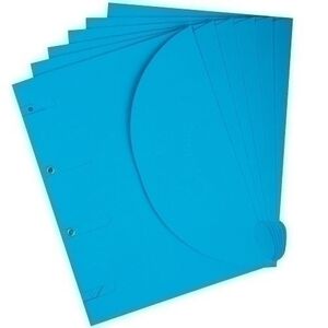 Dosier Sobre Tarifold Smartfolder Carton Velcro A4 4 Taladros Azul Pack de 6