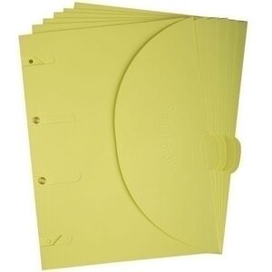 Dosier Sobre Tarifold Smartfolder Carton Velcro A4 4 Taladros Amarillo Pack de 6