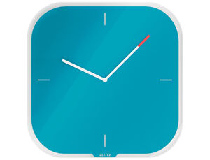 Reloj Leitz Cosy de Pared Silencioso Cristal 30X30 cm Azul