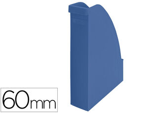Revistero Leitz Recycle Plastico Lomo 60 mm Azul