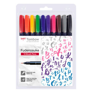 Set Caligrafía Tombow Brush Pen 10 Colores