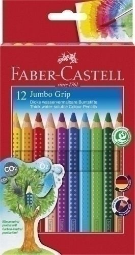 Lapices Acuarelables Faber-Castell Jumbo Grip Estuche de 12