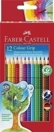 Lápices acuarelables Faber Castell estuche de 12 ecolápices + pince