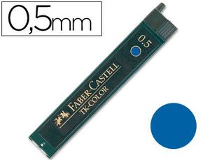 Tubo 12 Minas Faber 9085 0,5 mm Azul