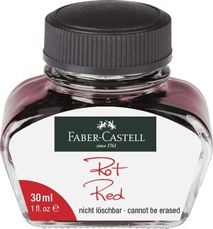 Tintero 30 Ml Faber - Castell Rojo