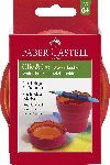 Vaso Plegable para Agua Pincel Faber Castell Clic & Go Rojo
