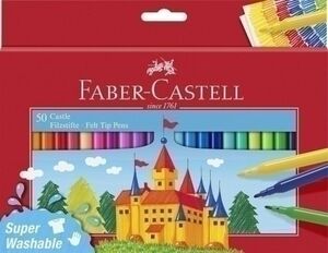 Rotulador Fibra Faber-Castell Escolar Caja de 50