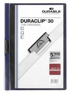 Dosier Clip Duraclip Pvc A4 2200 Pinza Metal 30H Azul Antracita