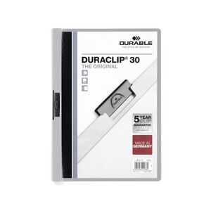 Dossier Durable A4 Duraclip 30 Hojas Gris