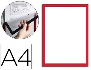 Marco Porta Anuncios Durable Magnetico Din A4 Dorso Adhesivo Removible para Informacion de Seguridad