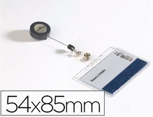 Identificador con Cordon Extensible Durable 54X85 mm