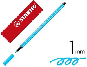 Rotulador Stabilo Acuarelable Pen 68 Azul Fluorescente 1 mm