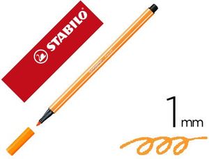 Rotulador Stabilo Acuarelable Pen 68 Naranja Fluorescente