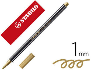 Rotulador Stabilo Acuarelable Pen 68 Metalico Oro 1 mm