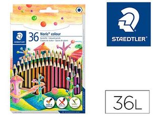 Lapices de Colores Staedtler Wopex Ecologico 36 Colores en Caja de Carton