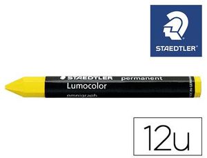 Minas Staedtler para Marcar Amarillo Lumocolor Permanente Omnigraph 236 Caja de 12 Unidades
