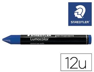 Minas Staedtler para Marcar Azul Lumocolor Permanente Omnigraph 236 Caja de 12 Unidades