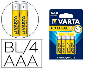 Varta Pilas mignon (AA) de litio de uso profesional, paquete de 4