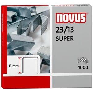 Grapas Super 23/13 Novus para Grapadoras de Gruesos Caja 1000 ud
