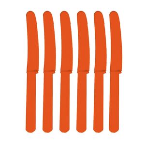 Cuchillos Plástico Naranja Paquete 10 uds.