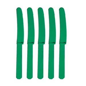 Cuchillos Plástico Verdes Paquete 10 uds.