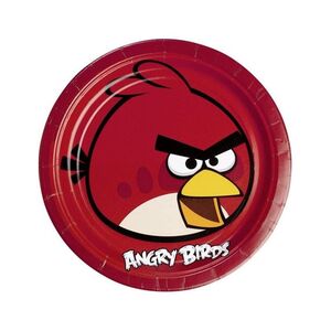 Platos Cartón 23 cm Angry Birds Paquete 8 uds.