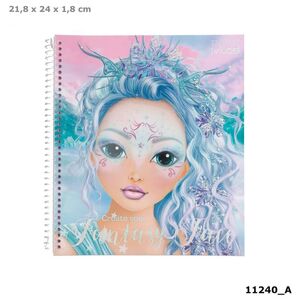 Cuaderno de Dibujo Fantasy Model Create Your Fantasy Face Colouring Book