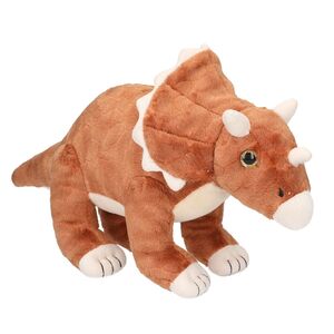 Peluche Triceratops Dino World Marron